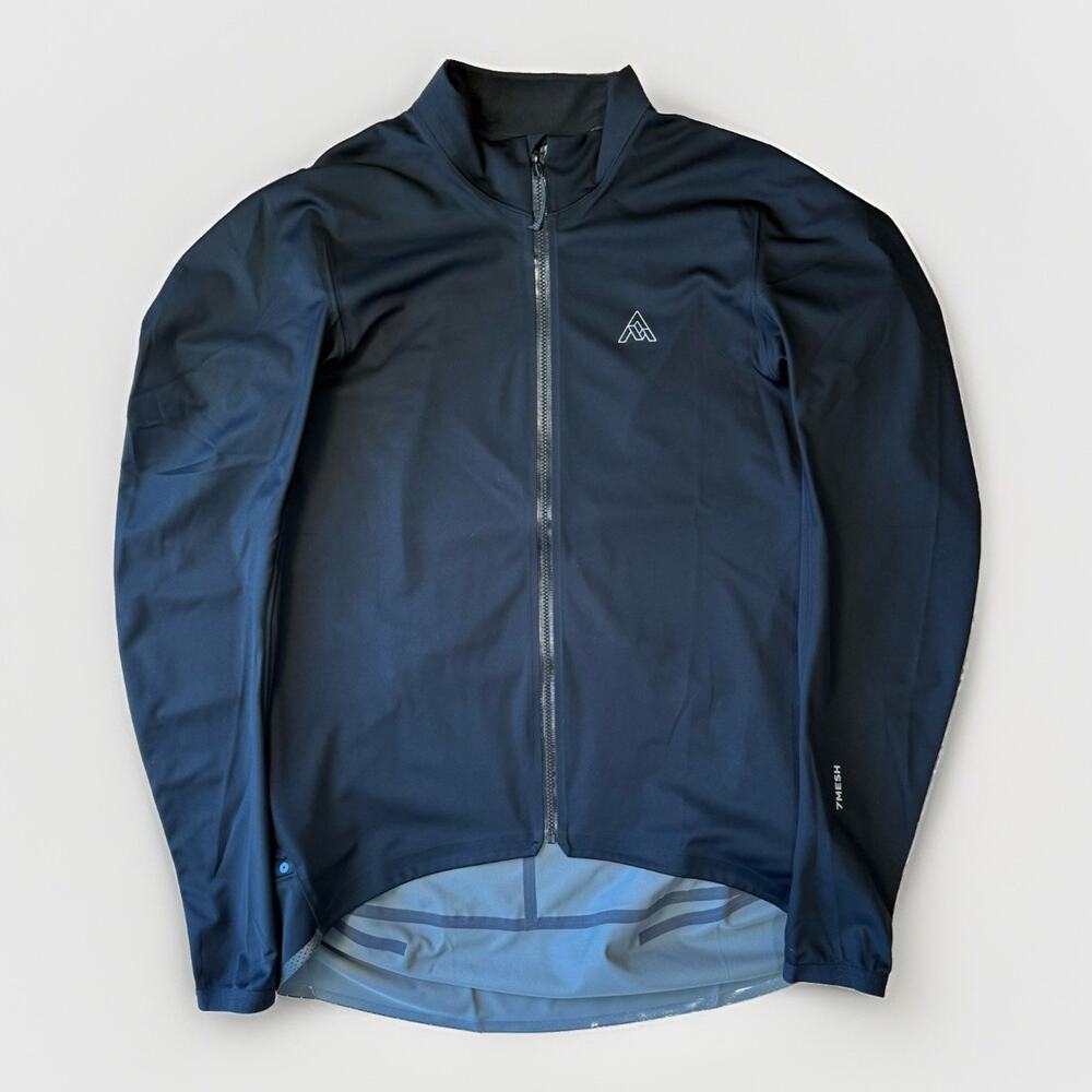 7Mesh Cycling Jacket Large Black Full Zip Gore Tex Hooded Sportswear Gorpcore
